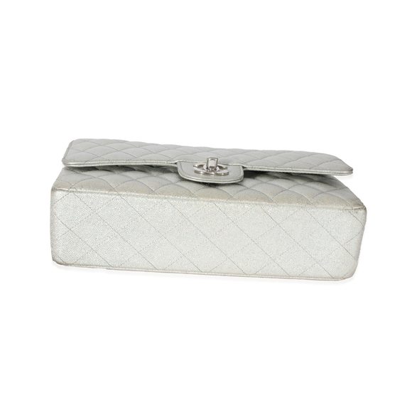 Chanel 21K Glitter Caviar Medium Classic Double Flap Bag - Picture 5 of 7